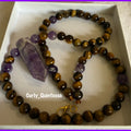 Amethyst and Tiger’s Eye Necklace