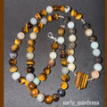 Amazonite and Tigers Eye Necklace