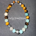 Amazonite and Tigers Eye Bracelet